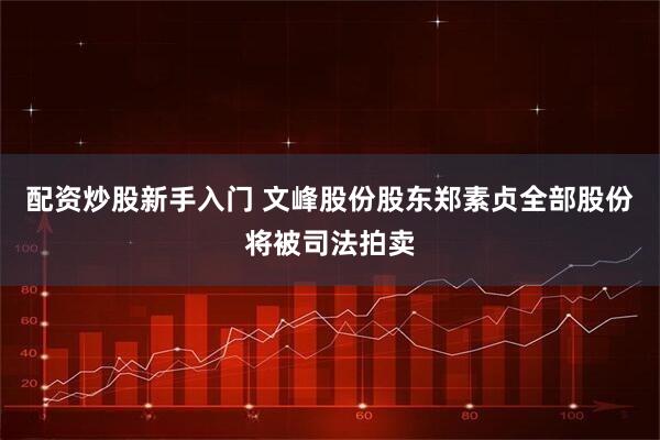 配资炒股新手入门 文峰股份股东郑素贞全部股份将被司法拍卖
